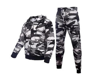 Wholesale Custom <b>Tracksuits</b> Jogging Sweat Suits Mens Custom <b>Camouflage</b> Print Hoodie Sweat <b>Tracksuit</b> - Product Image 1