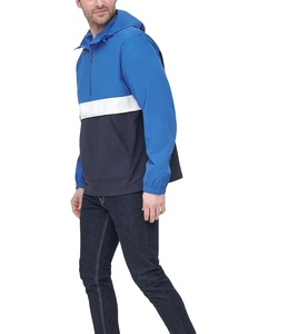 OEM Premium Quality Design Customized Full Zip <b>Pullover</b> Fishing Casual Coated Canvas Waterproof <b>Men</b> Windbreaker <b>Jackets</b> - Product Image 2