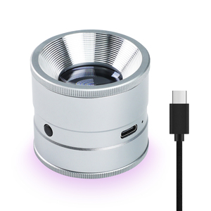 Tout nouvel outil de bijoux de loupe de loupe d'échelle 10x avec le diamètre de lentille de 30mm 3 LED blanches 3 LED UV mise au point réglable Rechargeable - Product Image 1