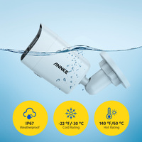Caméra IP CCTV ANNKE C800 4K 8MP PoE, IP67, lumière hybride intelligente, détection AI des personnes et des véhicules, microphone, emplacement pour carte SD, caméra réseau