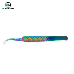 Pinces à cils de haute qualité pour l'application des cils, pinces à cils en acier inoxydable légères pour une manipulation facile - Product Image 6