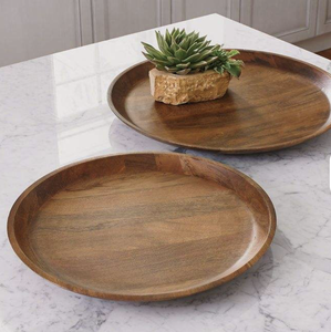 Assiette en bois faite à la main écologique en gros à motifs avec des plantes pour une décoration personnalisée sans danger pour les occasions spéciales - Product Image 6