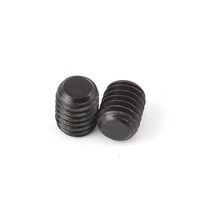 Vis sans tête hexagonale en acier au carbone DIN 913, oxyde noir, à pointe plate