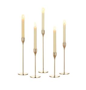 Andmade-portavelas de latón con soporte de metal, producto en oferta - Product Image 3