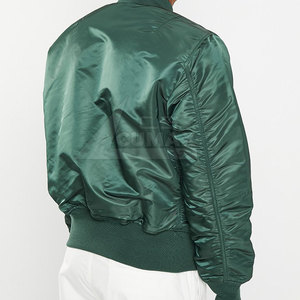 2025 100% chaqueta de bombardero de poliéster para hombres, ropa informal, chaqueta de bombardero de gran tamaño transpirable para hombres a la venta - Product Image 4