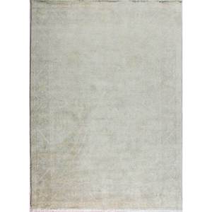 Alfombra de Lana Tejida a Mano de Color Azul Sólido Erbe, 9x12, Rectangular, para Sala de Estar, Decoración de Pasillos - Product Image 1