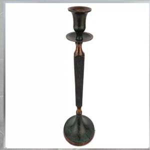 Portavelas de Aluminio Hecho a Mano, Ecológico y Duradero, con Patrón Elegante y Detalles Texturizados, Decoración para el Hogar, Pascua, Bodas, Navidad - Product Image 1