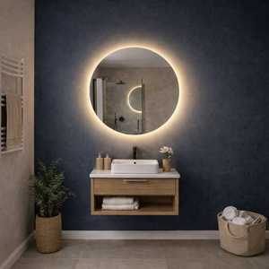 กระจกห้องน้ำทรงกลมขนาด 80 ซม. ดีไซน์อิตาลี Koricini Retroilluminato LED Touch เฟอร์นิเจอร์หรูหรา - Product Image 1
