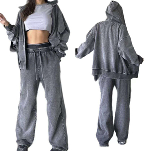 Personalizado, 100% Algodón, Estilo Vintage, Peso Medio, Lavado Ácido, Talla Grande, Cintura Alta, Cierre con Cordón, Estilo Formal, Felpa Francesa - Product Image 6