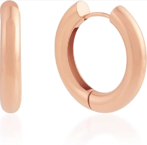 ต่างหูเคลือบ PVD สีโรสโกลด์ - Product Image 2