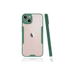 ASMA Parfe Series Housse de protection antichoc en silicone souple vert foncé de qualité supérieure pour iPhone 14 Plus Compatible XS 7 Plus - Product Image 1