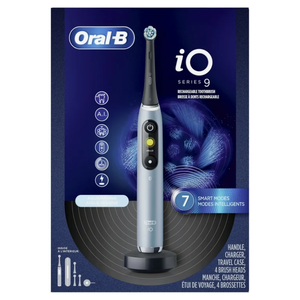 Cepillo de Dientes Eléctrico Recargable Oral B IO Serie 9, Color Aguamarina, con 4 Cabezales de Cepillo y Estuche de Viaje, 7 Modos de Limpieza - Product Image 1
