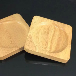 Sous-verre traditionnel en bois fait à la main sous-verre en bois de forme ronde utilisé pour servir le thé sous-verre en bois - Product Image 1