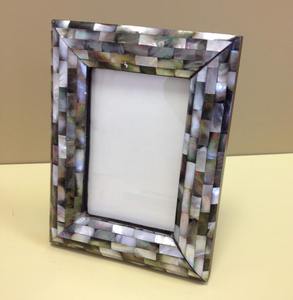 High Quality Handmade Mother of Pearl <b>Photo</b> <b>Frame</b> - Sleek 4x6 & <b>5x7</b> Home Decor (Exported from India) - Product Image 3