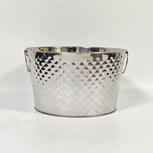 Bac à Boissons Décoratif en Acier Inoxydable Porte-Vin Refroidisseur à Bière Vase à Champagne pour la Maison ou la Restauration - Product Image 1