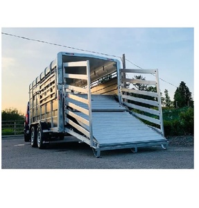 Heavy Duty Livestock <b>Farm</b> <b>Trailer</b> for Cattle Sheep Goats and Pigs with Durable Steel Construction Agricultural Transport - Product Image 3