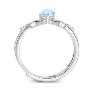 Jeulia Adjustable Sterling Silver Princess <b>Crown</b> <b>Ring</b>-Romantic Gold Plated Inlay - Product Image 5