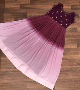 หนัก GEORGETTE บอลลีวูดออกแบบชุดโลกกว้างประตูการจัดส่งที่มีอยู่โดย Alphanumero ในราคาขายส่ง - Product Image 5