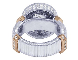 S925 plata con moissanita redonda diamante chapado en oro anillo para hombres compromiso y anillo de boda - Product Image 5