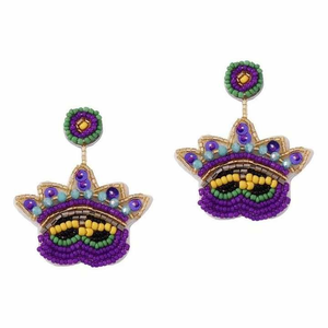 Boucles d'oreilles classiques colorées faites à la main perle de rocaille parfaite idée cadeau pour femmes bijoux de charme pour les fêtes - Product Image 4