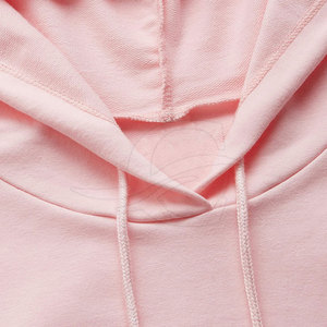 .Breathable hoodie for women plain soft touch fabric long sleeve drawcord hood ideal for travel home fitness or school - Product Image 4