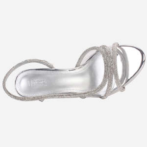 Sandales de mariage pour femmes Unze London, décorées de cristaux BIEL - Product Image 4