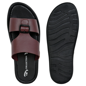 Pantoufles à enfiler en cuir véritable cerise pour hommes Sandales de plage pour hommes de haute qualité, souples et quotidiennes pour la marche pour garçons OEM - Product Image 5