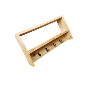 Cổ Điển Treo Tường Coat Rack Với Kệ Và 7 <span class=keywords><strong>Hooks</strong></span> Gỗ Rắn Tường Key Chủ Nhà Tổ Chức Áo Giá Cho Trang Trí Nội Thất - Product Image 6