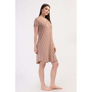 Túnica KADIN LYC VISCON XXL con cuello en V y encaje BIBILALI KISA KOL - TOZPEMBE001 - TOZPEMBE001 - Product Image 4