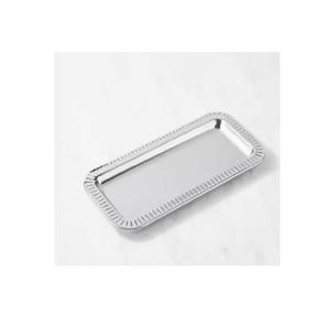 ถาดเสิร์ฟสแตนเลสทรงกลมพร้อมขอบโค้งลึกช่วยให้มั่นใจว่าสามารถเสิร์ฟอาหารและเครื่องดื่มได้อย่างปลอดภัย - Product Image 1