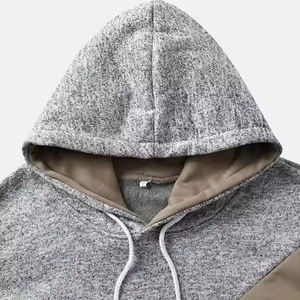 Sudadera con capucha de lana mezclada de algodón básica de alta calidad para hombre con logotipo personalizado para invierno con su propio logotipo Servicio OEM - Product Image 4