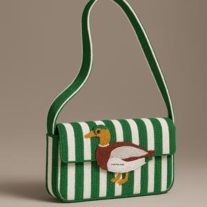 Pochette de soirée élégante pour femmes indiennes, fabriquée à la main, avec cadre carré en pierre, ornée de perles de haute qualité, scintillante, pour mariage - Product Image 5