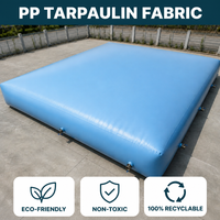 Rouleau de tissu de bâche haute résistance, imperméable et écologique pour le stockage de l'eau