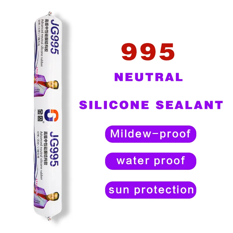 Salsiccia sigillante siliconica per facciate continue neutre colorate OEM 995