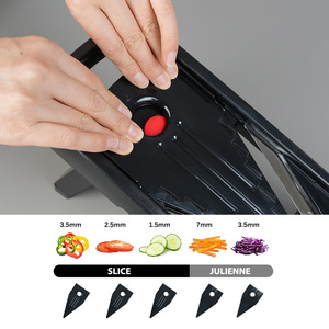 מתכוונן מטבח ירקות פירות כלי מנדולינה נירוסטה להבי Shredder Julienne ופר מטבח גאדג 'ט קאטר - Product Image 4