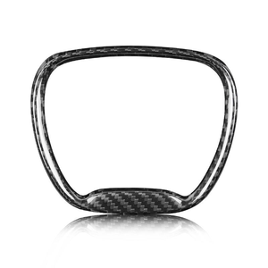 Couvre-bouton de volant en fibre de carbone véritable pour Dodge Challenger pour Jeep Grand Cherokee <span class=keywords><strong>SRT8</strong></span> ZQNGST-Corps décoré - Product Image 3