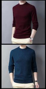 Suéter de punto de primera calidad a la moda para mujer, suéter de invierno para hombre, jersey de manga larga, Tops, suéter de punto sólido, informal para hombre - Product Image 5