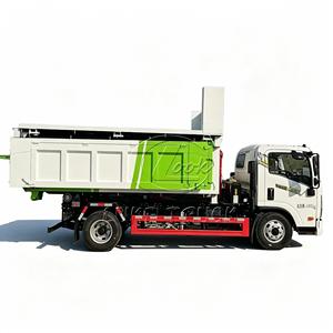Camión de Gancho HOWO 4*2 con Contenedor de Escombros de Construcción de 8 CBM, Vehículo de Saneamiento con Gancho Desmontable - Product Image 5