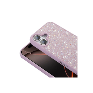 Funda Protectora de Silicona Rosa con Brillantina de Lujo para iPhone 16 14 Plus Max - Carcasa con Diamantes de Imitación y Función Antigolpes - Product Image 5