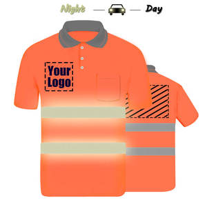2025 <b>Men's</b> High Quality Anti-Wrinkle Safety Construction for <b>Polo</b> T-<b>Shirts</b> Reflective Cotton <b>Polos</b> with Security Features - Product Image 6