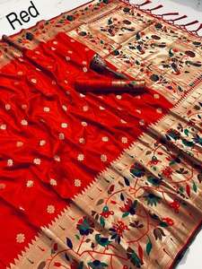 Saree-Saree de seda suave de diseñador, tejido de seda, ropa tradicional, Color elegante, ropa de fiesta, diseño a la moda - Product Image 2