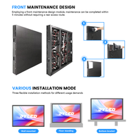 Écran LED intérieur HD 3840Hz P2 avec maintenance frontale, mur vidéo LED couleur intégrale sans soudure pour magasin de détail