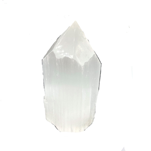 Base de corte de punta de selenita de alta calidad, punto de cristal, Belleza Natural curativa, es un maestro perfecto para la decoración del hogar o la oficina - Product Image 2