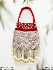 Embrague indio hecho a mano con cuentas de cristal Batwa Potli Ideal para regalos de boda, ocasiones festivas y accesorios de fiesta - Product Image 5