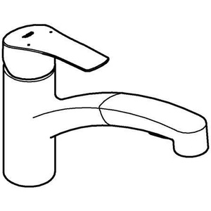ก๊อกผสมน้ำ GROHE Eurosmart 30305_1 พร้อมหัวฉีดแบบคู่ สีโครเมียม สำหรับก๊อกน้ำในครัว - Product Image 4
