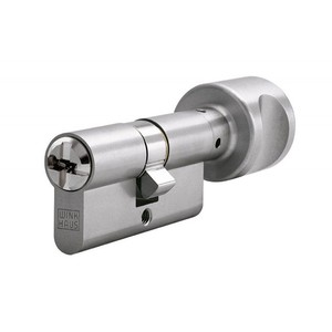 Cilindro Winkhaus N-tra 40K/60 con Pomo, Níquel, certificado, 3 Llaves - Product Image 1