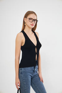 Blusa de punto cómoda y elegante para mujer, tela informal de moda para oficina y uso diario - Product Image 3