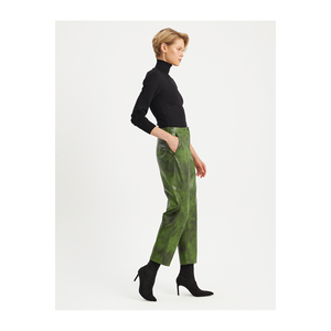 Pantalons et pantalons en similicuir à motifs pour femmes BGN Turquie W24P442 - Product Image 2