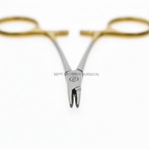 Porte-aiguilles Mayo Hegar de haute qualité, pointe TC, plaqué or, poignée à anneau, acier inoxydable, instruments chirurgicaux pour usage hospitalier - Product Image 3