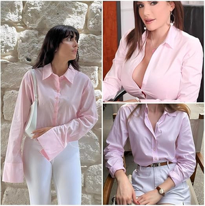 Chemise formelle pour femmes, tenue de travail élégante, vêtements de bureau, chemises formelles pour femmes, mode féminine, chemise formelle - Product Image 4